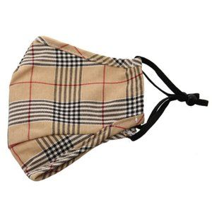 Wholesale plaid beige mask
